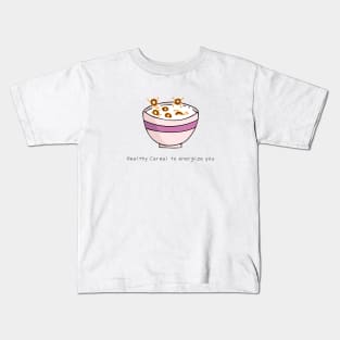 Healthy cereal to energize you Kids T-Shirt